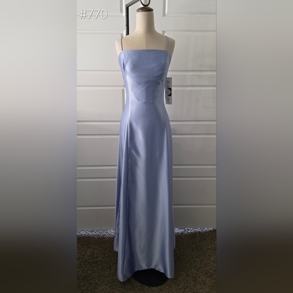 Simple Purple A-line Formal Dress With Spaghetti Straps